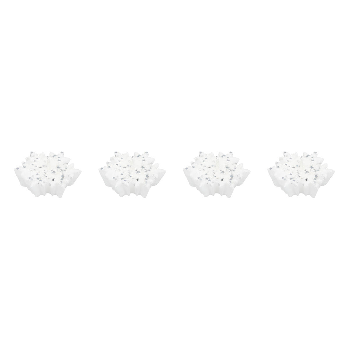 Χριστουγεννιάτικα Κεριά Ρεσώ (Σετ 4τμχ) A-S Snowflakes 183397