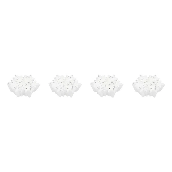 Χριστουγεννιάτικα Κεριά Ρεσώ (Σετ 4τμχ) A-S Snowflakes 183397