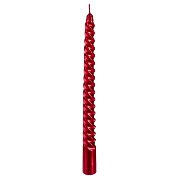 Κεριά Για Κηροπήγιο 25εκ. (Σετ 4τμχ) A-S Glitter Tap Red 129849RG