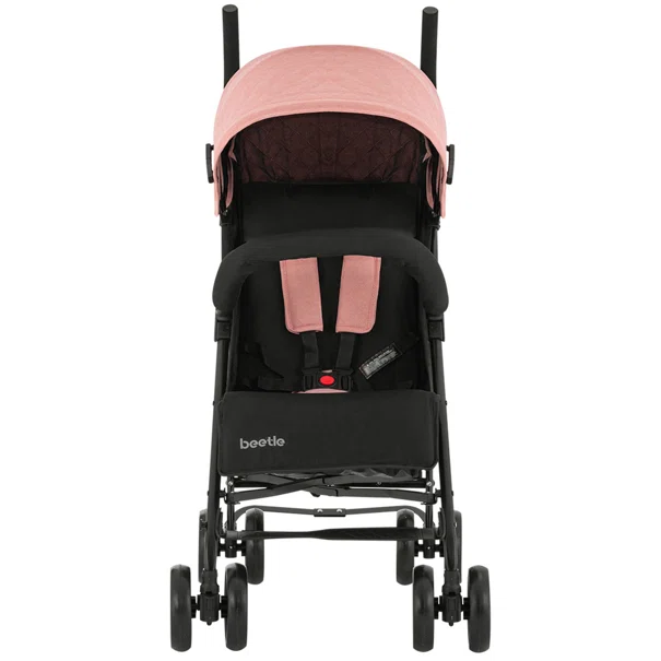 Καρότσι Μπαστούνι (6+ Μηνών/ Έως 22kg) Kikka Boo Beetle Pink 2023