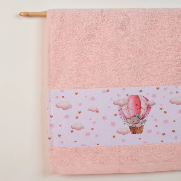Παιδικές Πετσέτες (Σετ 2τμχ) Dimcol Into The Sky 68 Ροζ