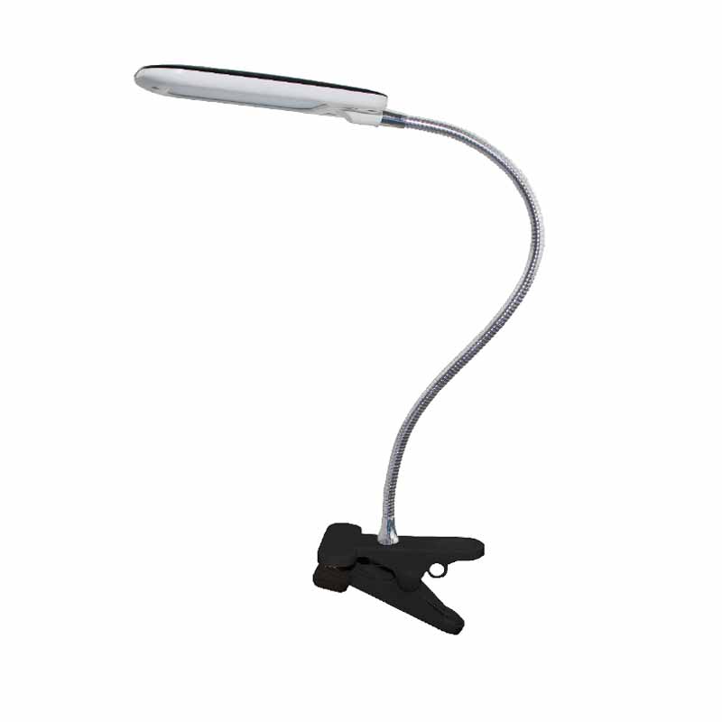 Πορτατίφ LED Με Κλιπ Aca Baz 15205LEDBKC Black