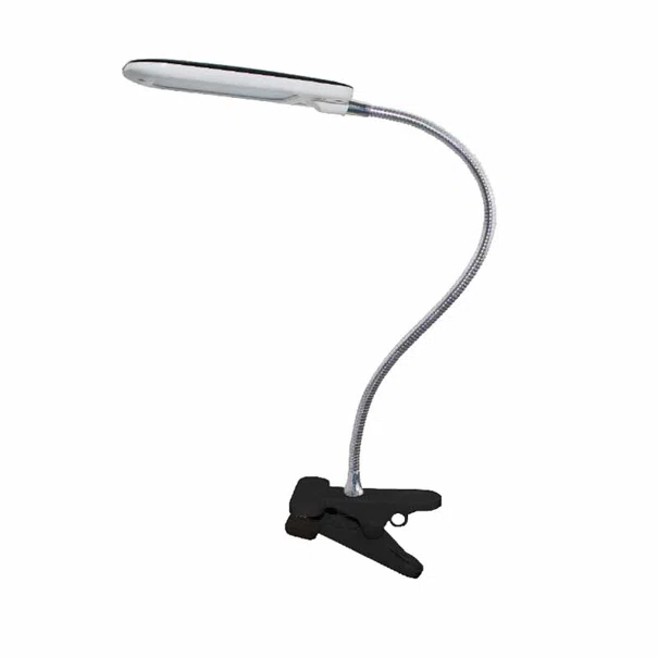 Πορτατίφ LED Με Κλιπ Aca Baz 15205LEDBKC Black