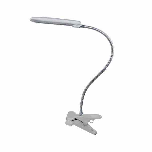 Πορτατίφ LED Με Κλιπ Aca Baz 15205LEDGYC Grey