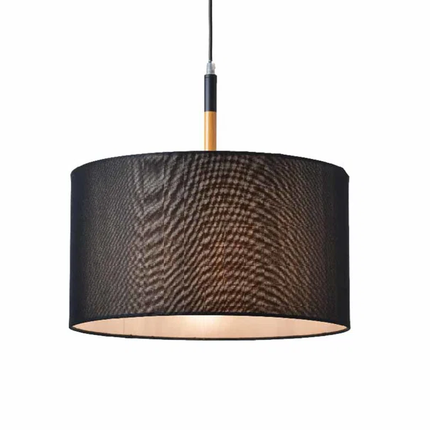 Φωτιστικό Οροφής Μονόφωτο Aca Yasmine OD650840PBK Black/Wood
