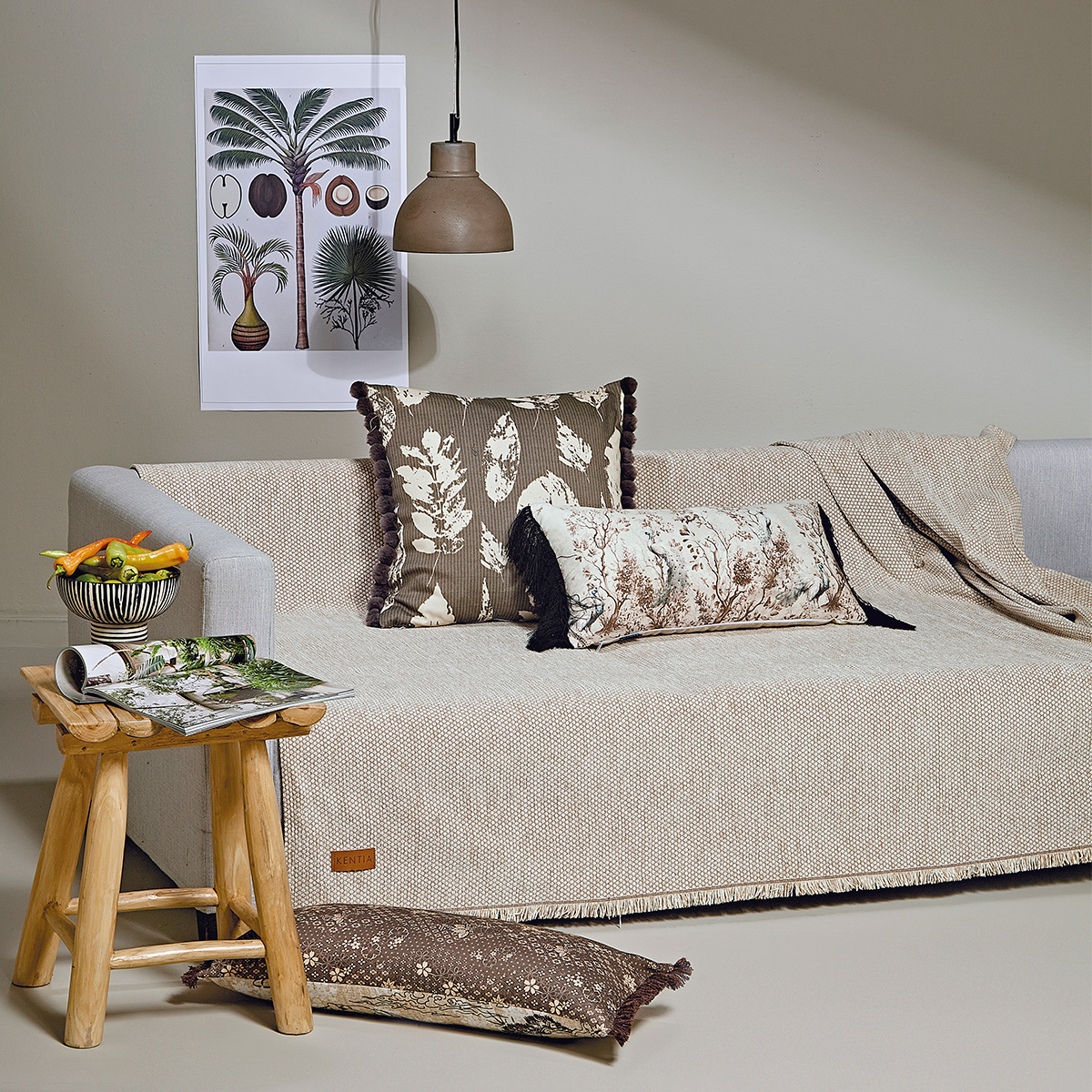 Ριχτάρι Καναπέ Διθέσιου (180x250) Kentia Stylish Kanon 12 Beige