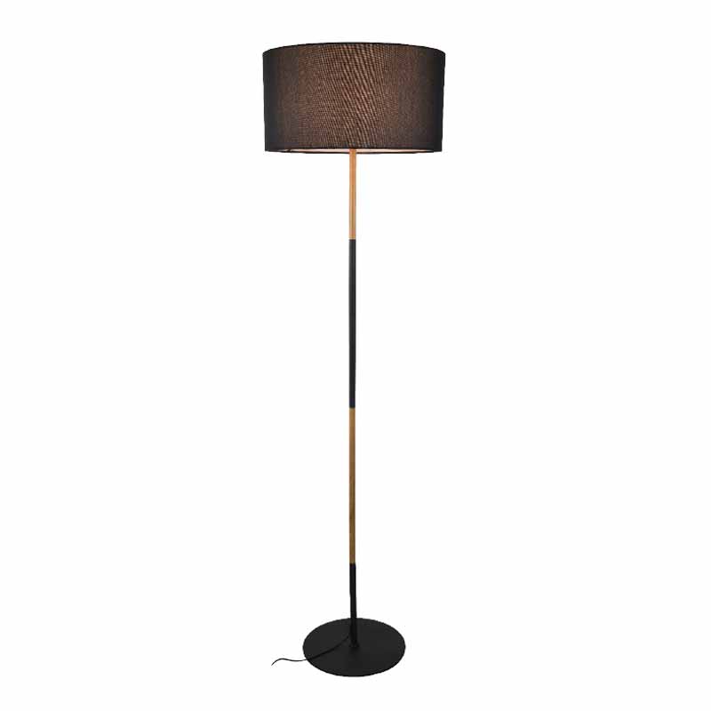 Φωτιστικό Δαπέδου Aca Yasmine OD6508FBK Black/Wood