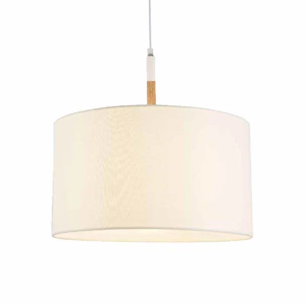 Φωτιστικό Οροφής Μονόφωτο Aca Yasmine OD650840PWH White/Wood