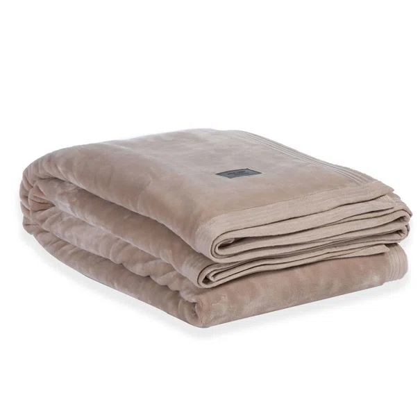 Κουβέρτα Βελουτέ Υπέρδιπλη (230x240) Nef-Nef Homeware Elements Velosso Beige