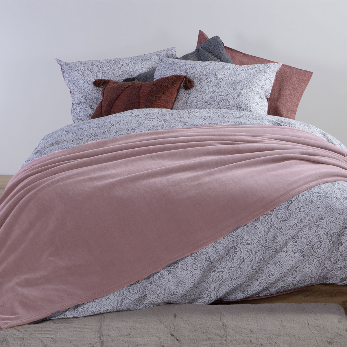 Κουβέρτα Fleece Υπέρδιπλη (220x240) Nef-Nef Homeware Cosy Pink
