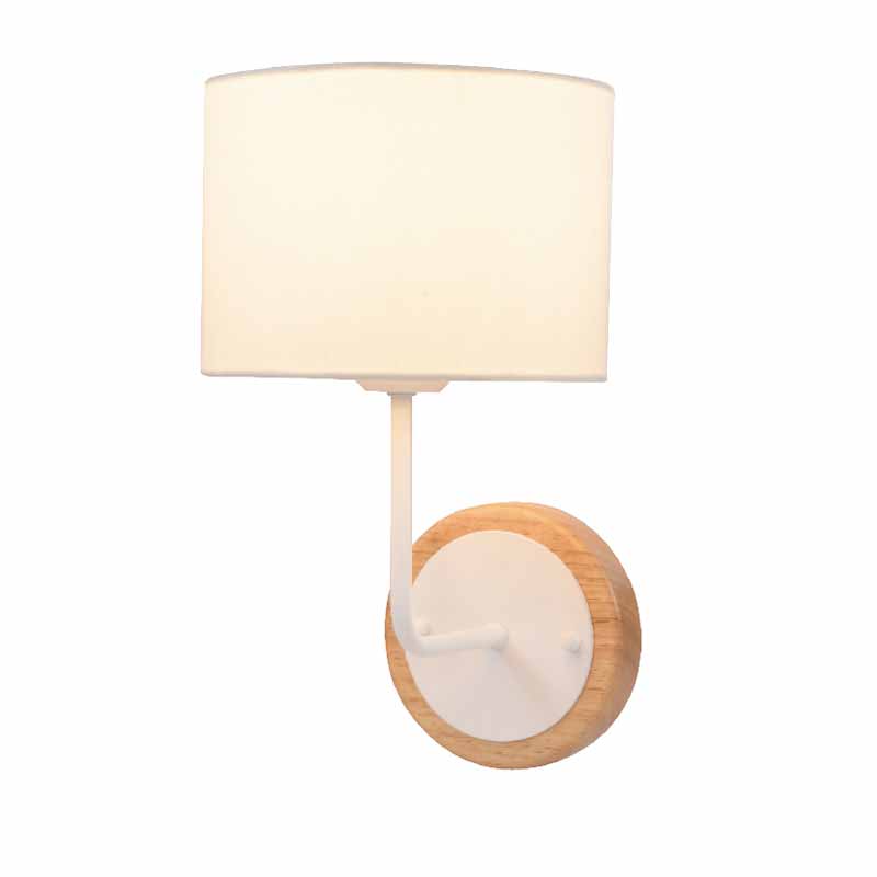 Απλίκα Τοίχου Aca Yasmine OD6508WWH White/Wood