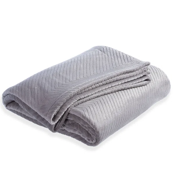 Διακοσμητικό Ριχτάρι Fleece/Κουβέρτα Καναπέ (130x180) Nef-Nef Homeware Dakari Grey