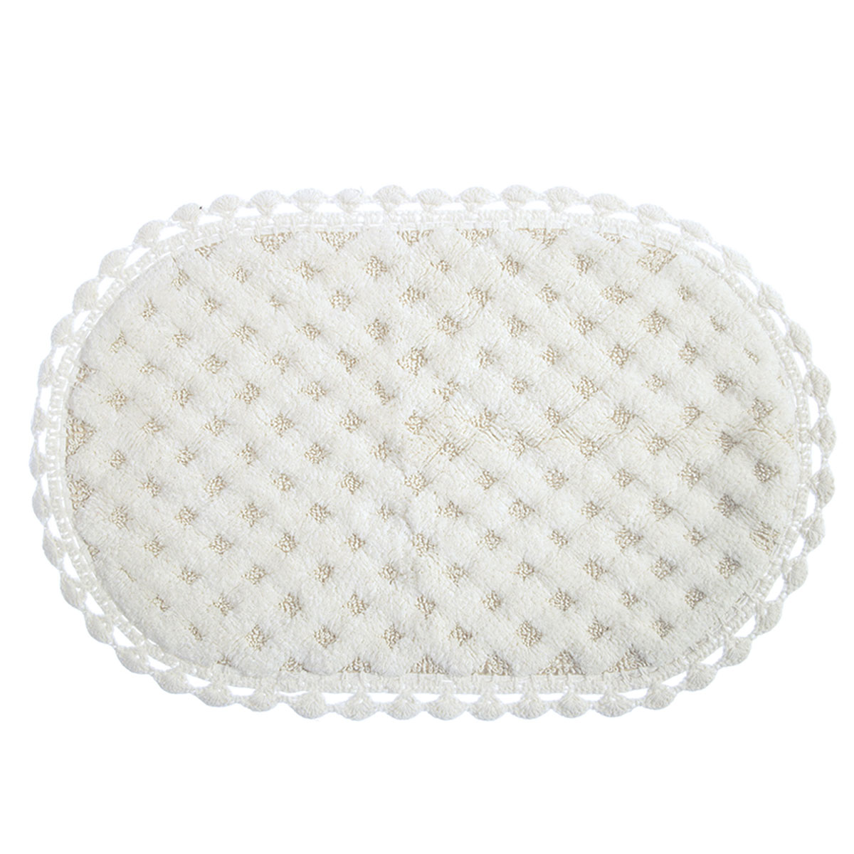 Πατάκι Μπάνιου (55X85) Nef-Nef Homeware Touch Ecru Μπάνιο Πατάκια με Αντιολισθητικό Spitishop