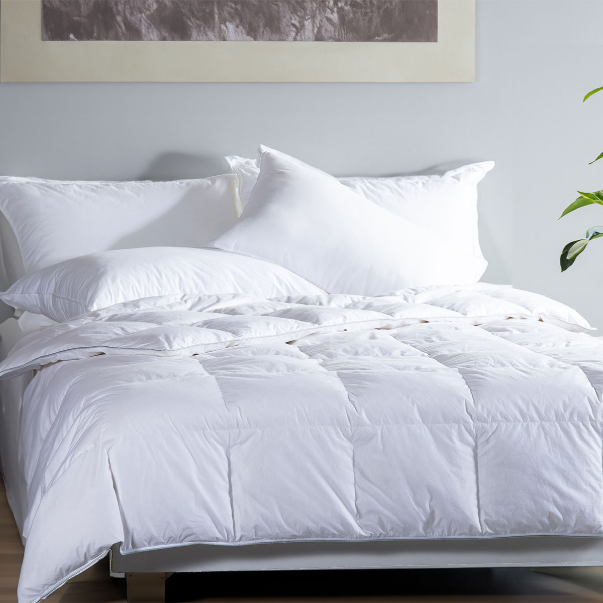 Πάπλωμα Πουπουλένιο Υπέρδιπλο (240x220) Nef-Nef Homeware White Duck Down 60/40
