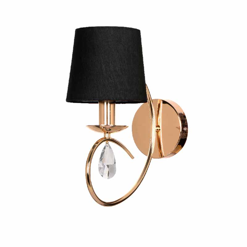 Απλίκα Τοίχου Aca Basilico TNK81490CG1W Copper-Gold/Black