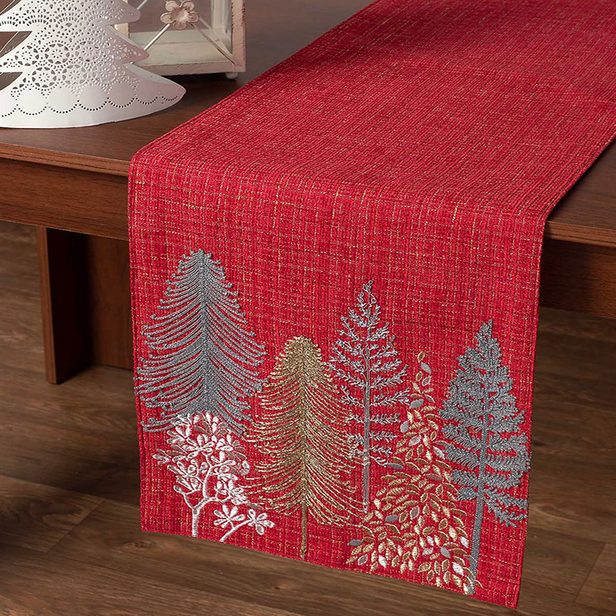 Χριστουγεννιάτικη Τραβέρσα (35X160) Silk Fashion Hp52780X Χριστουγεννιάτικα Χριστουγεννιάτικες Τραβέρσες Spitishop