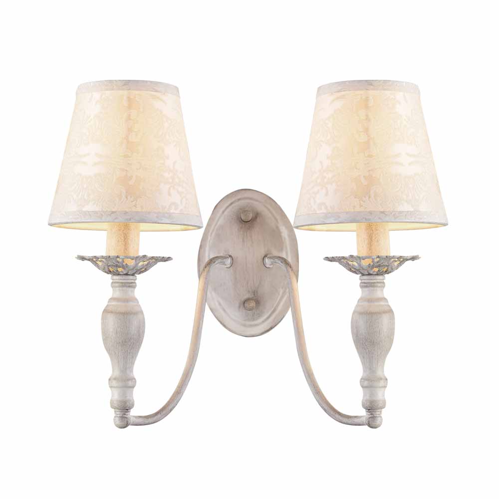 Απλίκα Τοίχου Aca Karpathia DL9502WWB Antique White/Cream