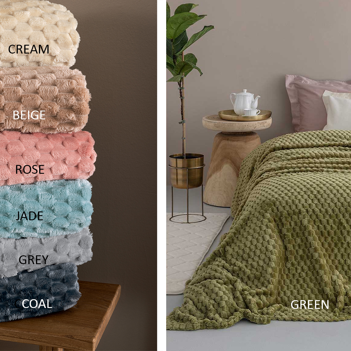 Κουβέρτα Fleece Υπέρδιπλη (220x240) Palamaiki Aster