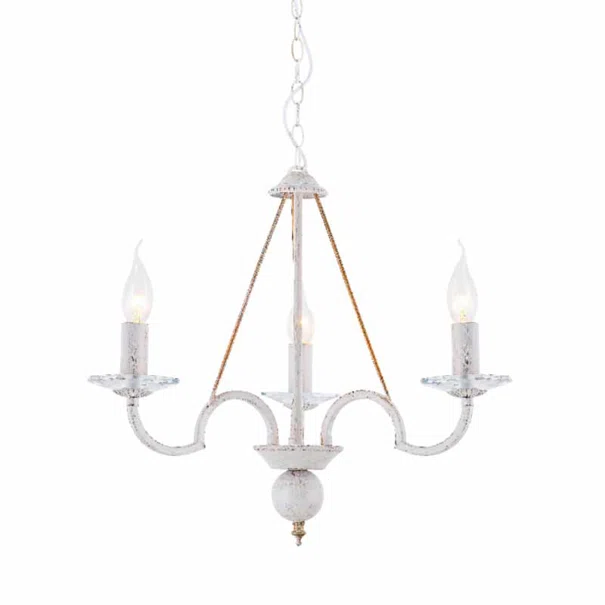 Φωτιστικό Οροφής Τρίφωτο Aca Geisha DL9363PWG White/Antique Gold