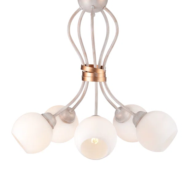 Φωτιστικό Οροφής Πολύφωτο Aca Foyer DL11695C White/Antique Gold