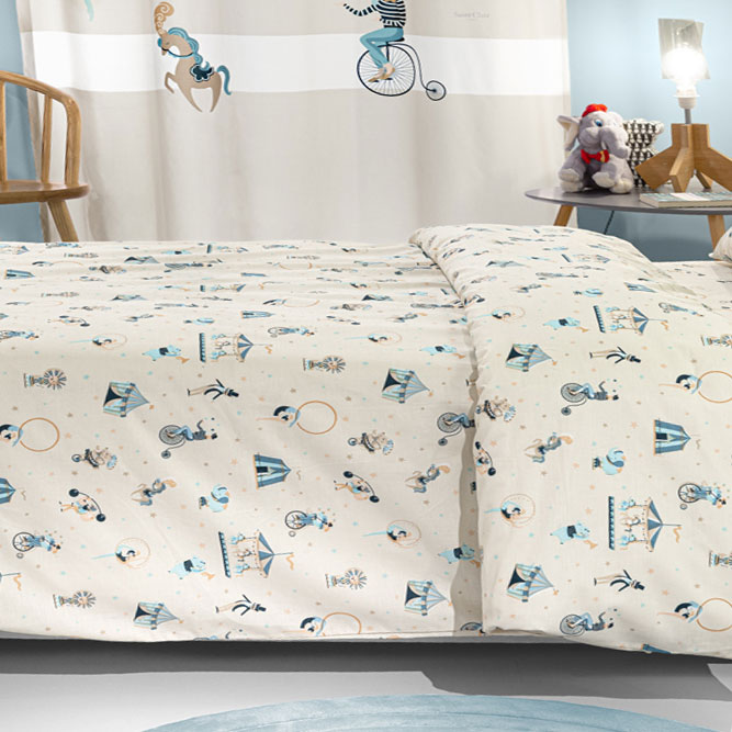 Παπλωματοθήκη Μονή (Σετ 165X225) Saint Clair Enjoy Sky Παιδικά Λευκά Είδη 'Υπνου Παπλωματοθήκες Παιδικές για Αγόρια Spitishop