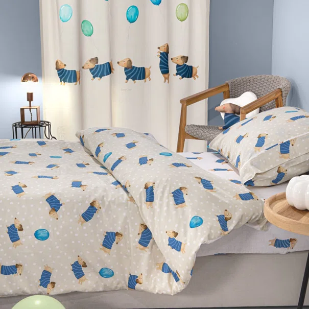 Παπλωματοθήκη Μονή (Σετ 165x225) Saint Clair Pet Blue