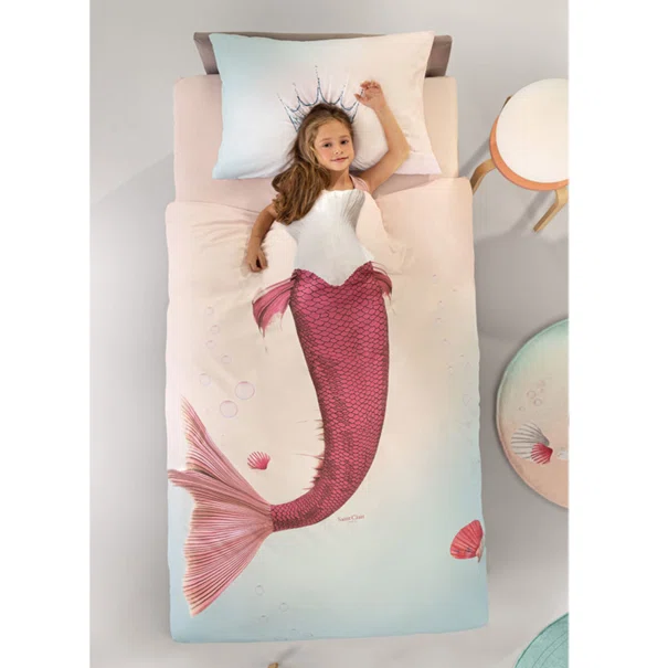 Παπλωματοθήκη Μονή (Σετ 165x225) Saint Clair Mermaid