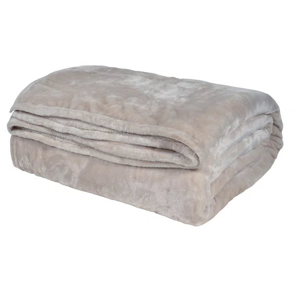 Κουβέρτα Fleece Υπέρδιπλη (220x240) Das Home Velour 1345 Beige