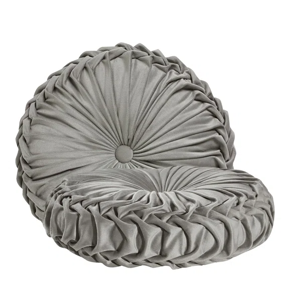 Διακοσμητικό Μαξιλάρι Βελουτέ (Φ40) Das Home Cushions 0251 Grey