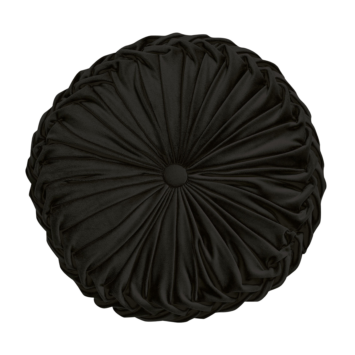 Διακοσμητικό Μαξιλάρι Βελουτέ (Φ40) Das Home Cushions 0252 Black