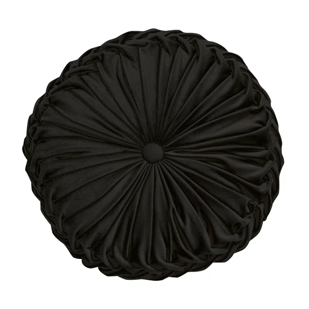 Διακοσμητικό Μαξιλάρι Βελουτέ (Φ40) Das Home Cushions 0252 Black