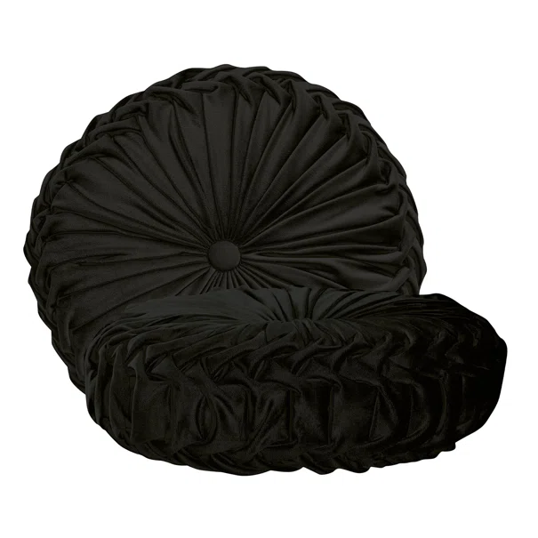 Διακοσμητικό Μαξιλάρι Βελουτέ (Φ40) Das Home Cushions 0252 Black