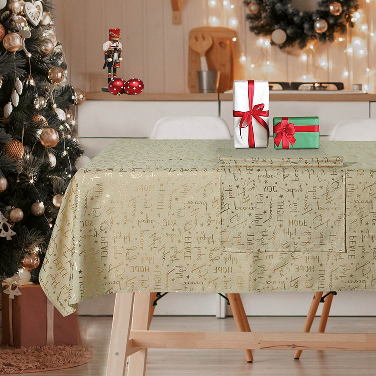 Χριστουγεννιάτικο Τραπεζομάντηλο (140x220) Das Home Kitchen 0715
