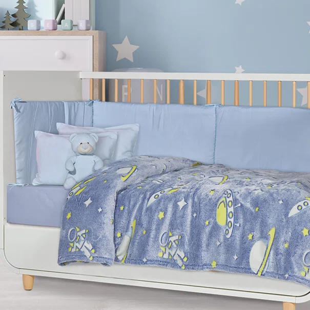 Φωσφοριζέ Κουβέρτα Fleece Αγκαλιάς (80x110) Das Home Blanket Line 4863