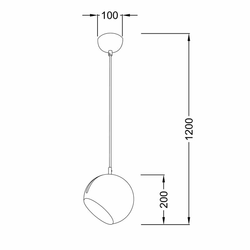 Φωτιστικό Οροφής Μονόφωτο Aca Hosta V36037Bk Black Φωτιστικά Κρεμαστά Spitishop