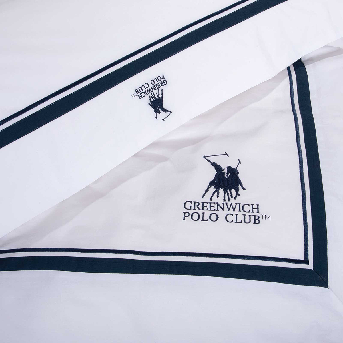 Σεντόνια Υπέρδιπλα (Σετ) Greenwich Polo Club Classic 2174 Λευκά Είδη Κρεβατοκάμαρας Σετ Spitishop