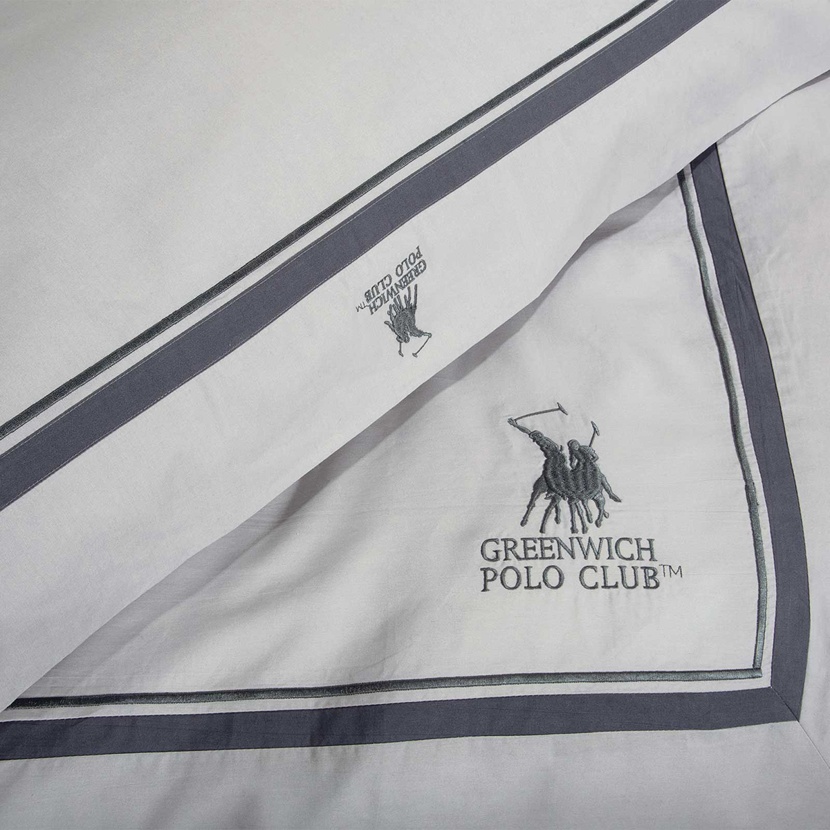 Σεντόνια King Size (Σετ) Greenwich Polo Club Classic 2175 Λευκά Είδη Κρεβατοκάμαρας Σετ Βαμβακερά Spitishop