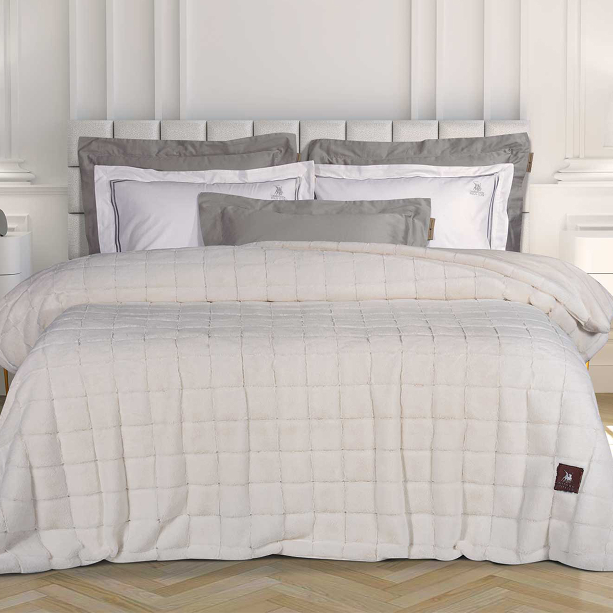 Κουβερτοπάπλωμα Υπέρδιπλο (220x240) Greenwich Polo Club Premium 3451 White