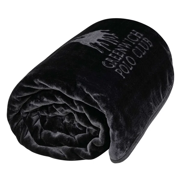 Κουβέρτα Βελουτέ Μονή (160x240) Greenwich Polo Club Essential 3440 Black
