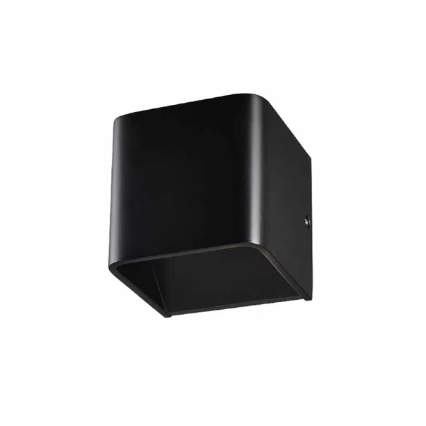 Απλίκα Τοίχου LED Aca Nephele L35037BK Black Matt