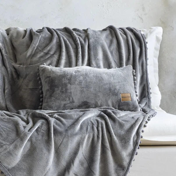 Διακοσμητικό Μαξιλαρι Fleece (30x50) Nima Macia Grey
