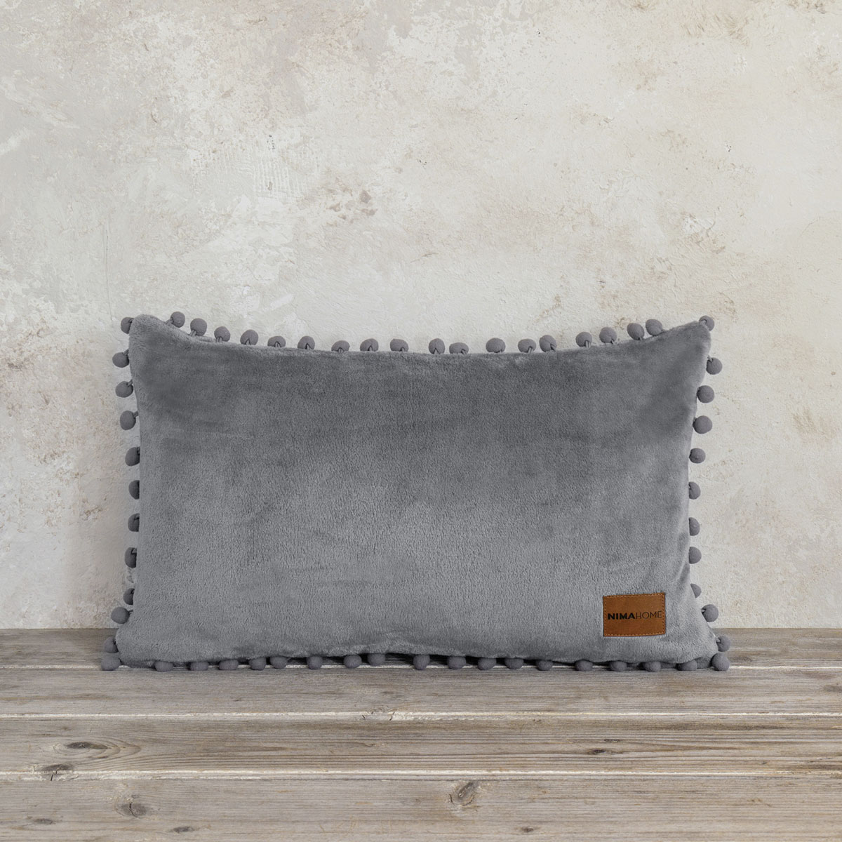 Διακοσμητικό Μαξιλαρι Fleece (30X50) Nima Macia Grey Λευκά Είδη Σαλονιού Μαξιλάρια Διακοσμητικά Μακρόστενα Spitishop