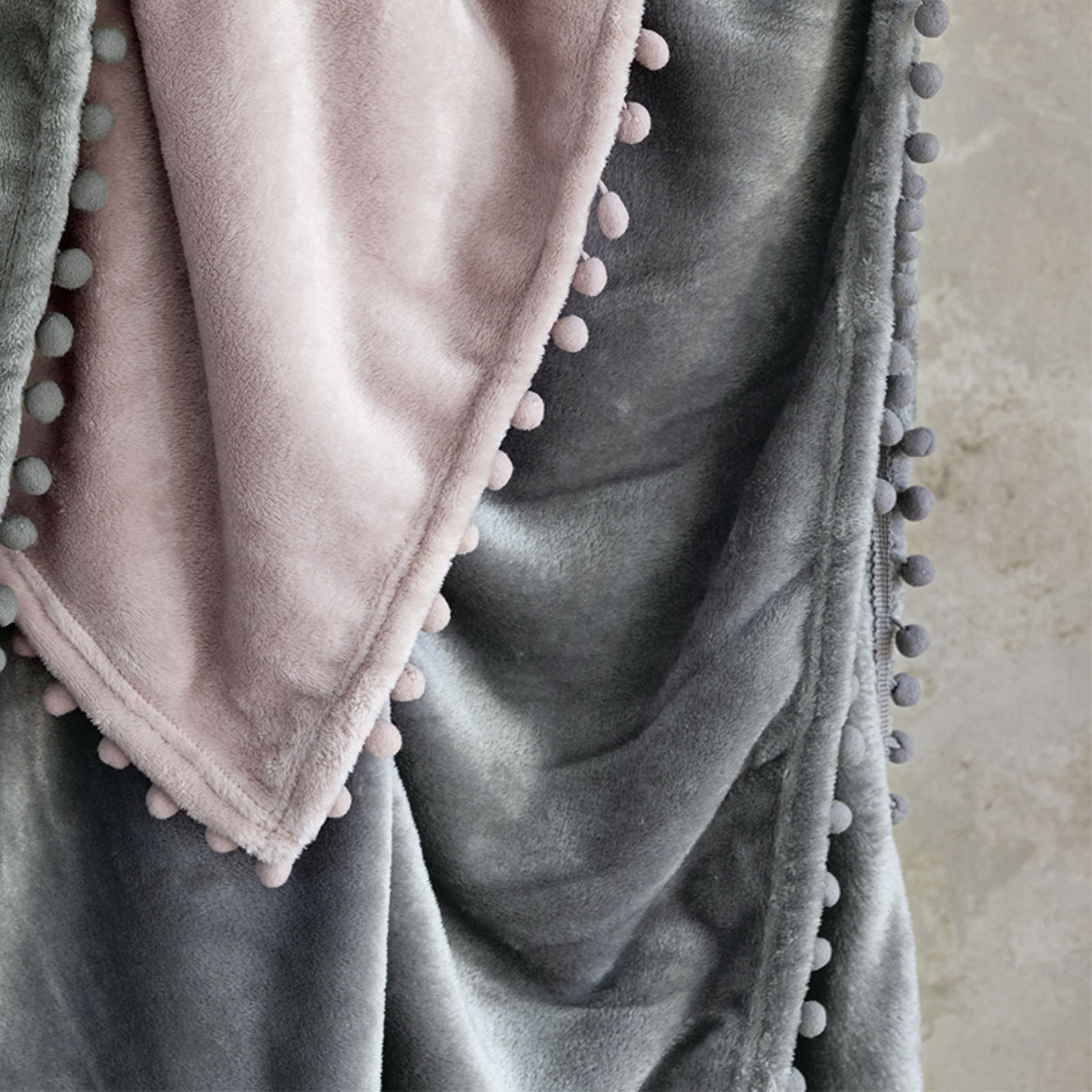 Ριχτάρι Καναπέ Τριθέσιου Fleece (180X300) Nima Macia Grey Λευκά Είδη Σαλονιού Ριχτάρια Χειμερινά Spitishop