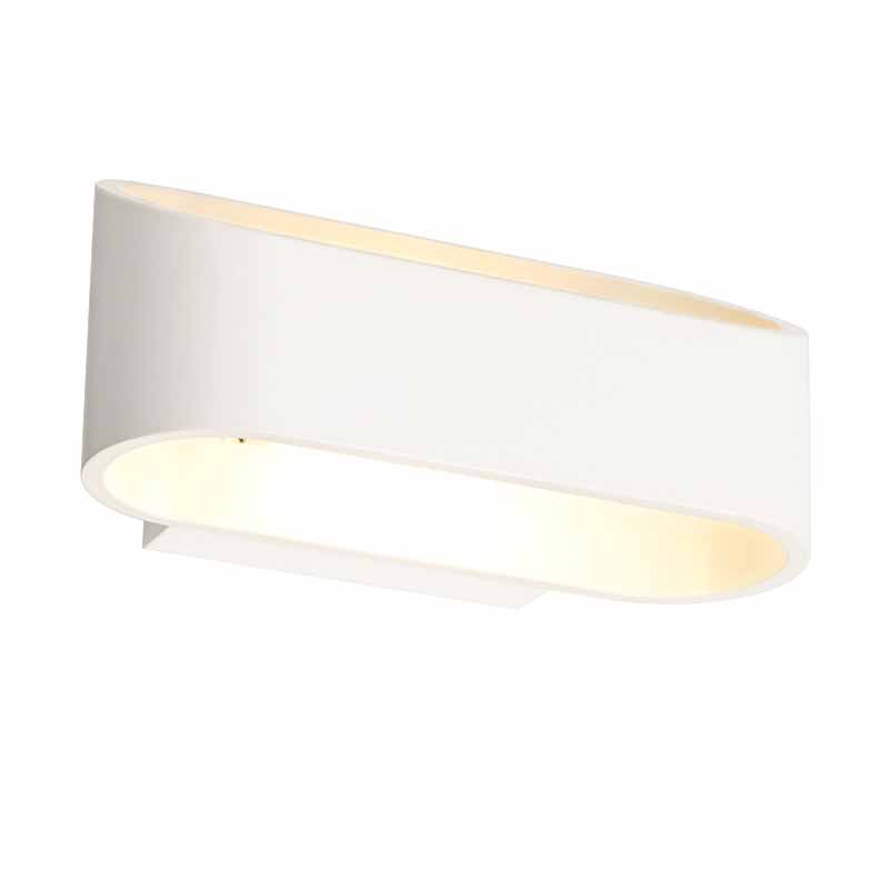Απλίκα Τοίχου LED Aca Nephele L35039 White Matt