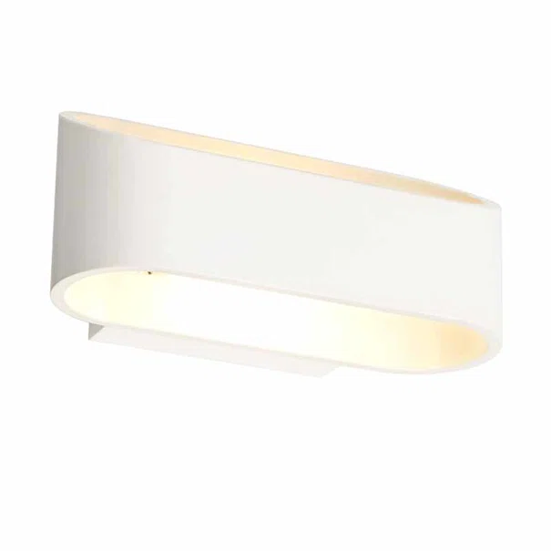 Απλίκα Τοίχου LED Aca Nephele L35039 White Matt