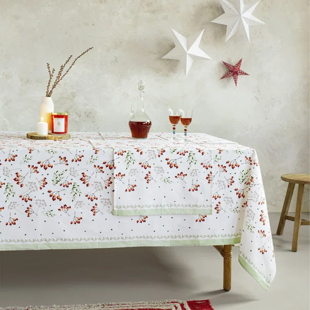 Χριστουγεννιάτικο Τραπεζομάντηλο (150x220) Nima Mistletoe