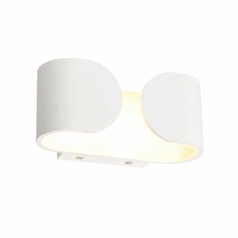 Απλίκα Τοίχου LED Aca Nephele L350494 White Matt