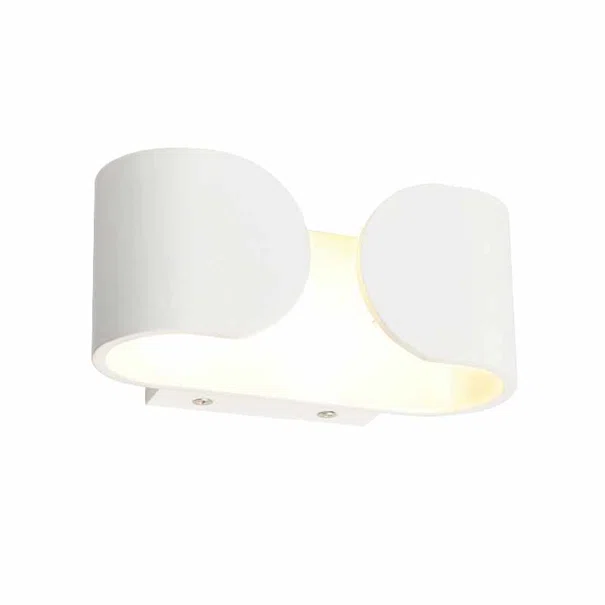 Απλίκα Τοίχου LED Aca Nephele L350494 White Matt