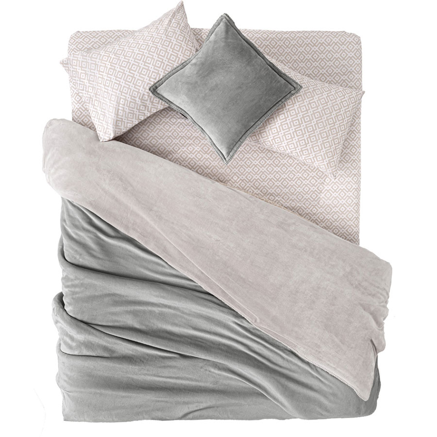 Κουβέρτα Fleece King Size (240x250) + Διακοσμητική Μαξιλαροθήκη (Σετ) Guy Laroche Velvet Vison