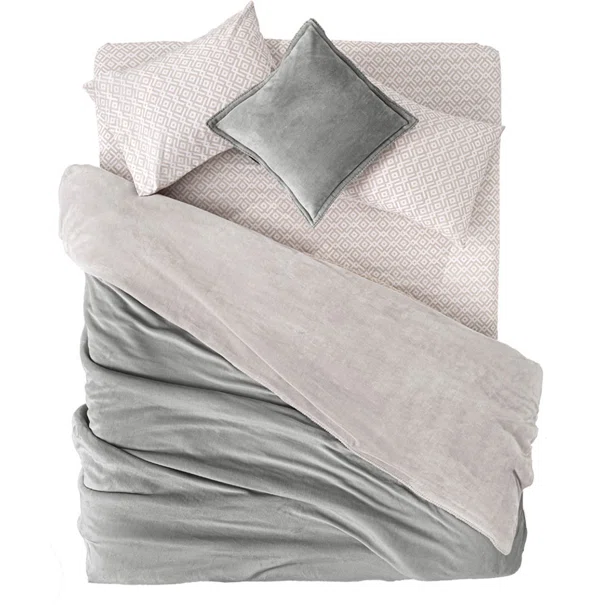 Κουβέρτα Fleece King Size (240x250) + Διακοσμητική Μαξιλαροθήκη (Σετ) Guy Laroche Velvet Vison